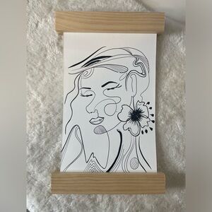 Abstract Line Art Wall Hanging
